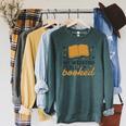 MY WEEKEND IS ALL BOOKED Reading Books Reader Meme Raglan Sleeve Sweatshirt Heather Blue Lagoon