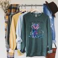 We'Re All Mad Here Cheshire Cat Alice Wonderland Book Boys Raglan Sleeve Sweatshirt Heather Blue Lagoon We'Re All Mad Here Cheshire Cat Alice Wonderland Book Boys Raglan Sleeve Sweatshirt Heather Blue Lagoon
