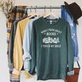 When I Think About Books I Touch My Shelf Romantasy Lover Raglan Sleeve Sweatshirt Heather Blue Lagoon When I Think About Books I Touch My Shelf Romantasy Lover Raglan Sleeve Sweatshirt Heather Blue Lagoon