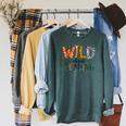 Wild About Reading Library Day Reading Books And Bookworm Raglan Sleeve Sweatshirt Heather Blue Lagoon