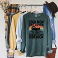 Women's Book Mom Cat Lover Reading With My Felline Sidekick Raglan Sleeve Sweatshirt Heather Blue Lagoon