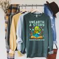 Women's Book Sea Turtle Summer Reading 2026 Unearth a Story Raglan Sleeve Sweatshirt Heather Blue Lagoon Women's Book Sea Turtle Summer Reading 2026 Unearth a Story Raglan Sleeve Sweatshirt Heather Blue Lagoon