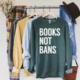 Women's Books Not Bans Raglan Sleeve Sweatshirt Heather Blue Lagoon Women's Books Not Bans Raglan Sleeve Sweatshirt Heather Blue Lagoon