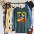 Women's Dark Arts And Crafts Club Retro Witchy Book Cover Raglan Sleeve Sweatshirt Heather Blue Lagoon Women's Dark Arts And Crafts Club Retro Witchy Book Cover Raglan Sleeve Sweatshirt Heather Blue Lagoon