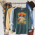 Women's DCC Uzi Jesus I Am The Way Character Stats RPG Books Raglan Sleeve Sweatshirt Heather Blue Lagoon