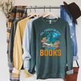 Yes I Really Do Need All These Books Dragon Raglan Sleeve Sweatshirt Heather Blue Lagoon