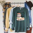 Yes I Really Do Need All These Books Raglan Sleeve Sweatshirt Heather Blue Lagoon