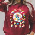 100 Books For 100 Days 100th Day Of School Top Teacher Kid Raglan Sleeve Sweatshirt Heather Dust