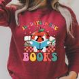 100 Days In The Books Reading Lover 100th Day Of School Raglan Sleeve Sweatshirt Heather Dust