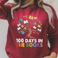100 Days In The Books Reading Teachers Librarians School Raglan Sleeve Sweatshirt Heather Dust 100 Days In The Books Reading Teachers Librarians School Raglan Sleeve Sweatshirt Heather Dust