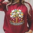 100 Days Of School In The Books Librarian Reading Teacher Raglan Sleeve Sweatshirt Heather Dust