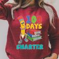 100 Days Smarter Teacher Student Books 100th Day Of School For Men Women Kids Raglan Sleeve Sweatshirt Heather Dust 100 Days Smarter Teacher Student Books 100th Day Of School For Men Women Kids Raglan Sleeve Sweatshirt Heather Dust