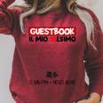 18 Birthday Guest Book 18 Years Raglan Sleeve Sweatshirt Heather Dust