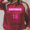 18th Birthday Guest Book Party 18 Years Raglan Sleeve Sweatshirt Heather Dust