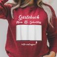 18th Birthday Guestbook Record Hie Party Raglan Sleeve Sweatshirt Heather Dust
