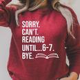 6 7 English Teacher 6-7 Sorry Cant Reading 67 Book Six Seven Raglan Sleeve Sweatshirt Heather Dust 6 7 English Teacher 6-7 Sorry Cant Reading 67 Book Six Seven Raglan Sleeve Sweatshirt Heather Dust