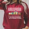 Abibliophobia Book Lover Avid Reader Bookworm Book Reader Raglan Sleeve Sweatshirt Heather Dust