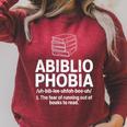 Abibliophobia Reading Fear Of No Books Definition Raglan Sleeve Sweatshirt Heather Dust Abibliophobia Reading Fear Of No Books Definition Raglan Sleeve Sweatshirt Heather Dust