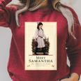 American Girl Meet Samantha Book Cover Raglan Sleeve Sweatshirt Heather Dust American Girl Meet Samantha Book Cover Raglan Sleeve Sweatshirt Heather Dust