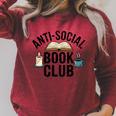 Anti-Social Book Club Booktrovert Bookish Bookworm Raglan Sleeve Sweatshirt Heather Dust Anti-Social Book Club Booktrovert Bookish Bookworm Raglan Sleeve Sweatshirt Heather Dust