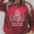 Anti Social Book Club Raglan Sleeve Sweatshirt Heather Dust