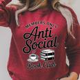 Anti-Social Books Club Members Reading Coffee Lover Raglan Sleeve Sweatshirt Heather Dust Anti-Social Books Club Members Reading Coffee Lover Raglan Sleeve Sweatshirt Heather Dust