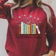 Applied Behavior Analysis Book Flower ABA Therapist Raglan Sleeve Sweatshirt Heather Dust
