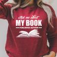 Ask Me About My Book Published Author Writer Raglan Sleeve Sweatshirt Heather Dust Ask Me About My Book Published Author Writer Raglan Sleeve Sweatshirt Heather Dust