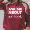 Ask ME About My Book Raglan Sleeve Sweatshirt Heather Dust Ask ME About My Book Raglan Sleeve Sweatshirt Heather Dust