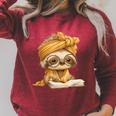 Baby Sloth Open Book Reading Animal Lover Graphic Portrait Raglan Sleeve Sweatshirt Heather Dust Baby Sloth Open Book Reading Animal Lover Graphic Portrait Raglan Sleeve Sweatshirt Heather Dust