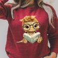 Baby Turtle Open Book Reading Animal Lover Graphic Portrait Raglan Sleeve Sweatshirt Heather Dust Baby Turtle Open Book Reading Animal Lover Graphic Portrait Raglan Sleeve Sweatshirt Heather Dust