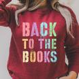 BACK TO THE BOOKS Happy First Day School Future Grads Raglan Sleeve Sweatshirt Heather Dust BACK TO THE BOOKS Happy First Day School Future Grads Raglan Sleeve Sweatshirt Heather Dust