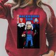 Backwoods Bob End Zone 2 Comic Book Raglan Sleeve Sweatshirt Heather Dust