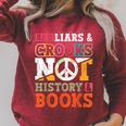 Ban Liars And Crooks Not History And Books Banned Book Lover Raglan Sleeve Sweatshirt Heather Dust Ban Liars And Crooks Not History And Books Banned Book Lover Raglan Sleeve Sweatshirt Heather Dust