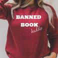 Banned Book Baddie Raglan Sleeve Sweatshirt Heather Dust