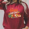 Bans Off Our Books Bookaholic Banned Book Lovers Readers Raglan Sleeve Sweatshirt Heather Dust