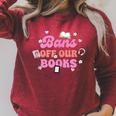 Bans Off Our Books Quote Raglan Sleeve Sweatshirt Heather Dust Bans Off Our Books Quote Raglan Sleeve Sweatshirt Heather Dust