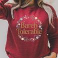 Barely Tolerable Shirt Book Lover Bookish Floral Bookworm Raglan Sleeve Sweatshirt Heather Dust Barely Tolerable Shirt Book Lover Bookish Floral Bookworm Raglan Sleeve Sweatshirt Heather Dust