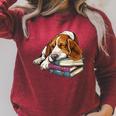 Basset Hound Books Dog Breed Graphic Raglan Sleeve Sweatshirt Heather Dust Basset Hound Books Dog Breed Graphic Raglan Sleeve Sweatshirt Heather Dust