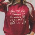 Beach Babes Book Club Coastal Book Club Raglan Sleeve Sweatshirt Heather Dust Beach Babes Book Club Coastal Book Club Raglan Sleeve Sweatshirt Heather Dust