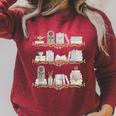 Belle Inspired Book Shelf Art Rose Book Lover For Women Raglan Sleeve Sweatshirt Heather Dust Belle Inspired Book Shelf Art Rose Book Lover For Women Raglan Sleeve Sweatshirt Heather Dust