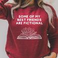 Some Of My Best Friends Are Fictional Book Lover Nerd Raglan Sleeve Sweatshirt Heather Dust Some Of My Best Friends Are Fictional Book Lover Nerd Raglan Sleeve Sweatshirt Heather Dust