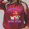Best Teacher Grandma Gnome With Books For Teacher Mom Saying Raglan Sleeve Sweatshirt Heather Dust