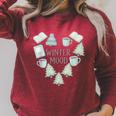 Big Winter Mood Book Lover's Raglan Sleeve Sweatshirt Heather Dust