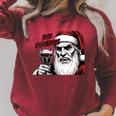 Bite Christmas Vampire Santa Claus Vintage Comic Book Style Raglan Sleeve Sweatshirt Heather Dust Bite Christmas Vampire Santa Claus Vintage Comic Book Style Raglan Sleeve Sweatshirt Heather Dust