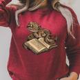 Boa Constrictor Reading A Book Raglan Sleeve Sweatshirt Heather Dust Boa Constrictor Reading A Book Raglan Sleeve Sweatshirt Heather Dust