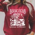 Book Bookish Academy Bookworm Raglan Sleeve Sweatshirt Heather Dust