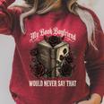 My Book Boyfriend Would Never Say That Raglan Sleeve Sweatshirt Heather Dust
