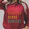 Book Chapter Verse Context Raglan Sleeve Sweatshirt Heather Dust Book Chapter Verse Context Raglan Sleeve Sweatshirt Heather Dust