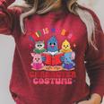 This Is My Book Character Costume Animals Kids Reading Raglan Sleeve Sweatshirt Heather Dust